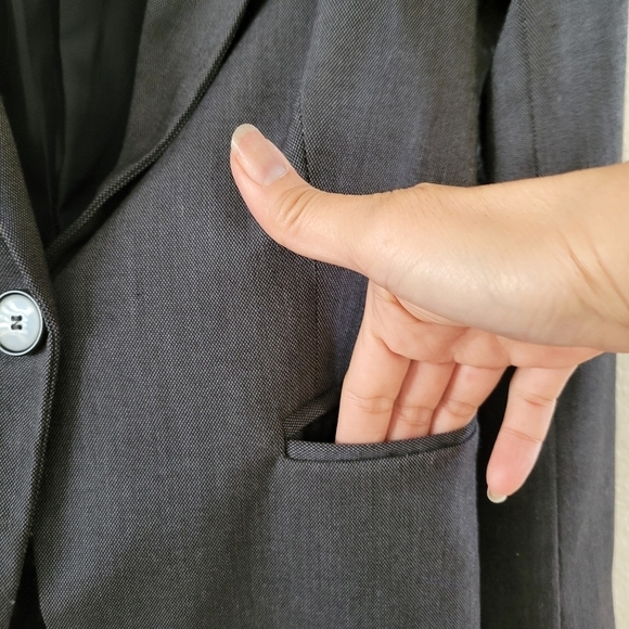 Zara One Button Grey Blazer XS - Picture 6 of 10